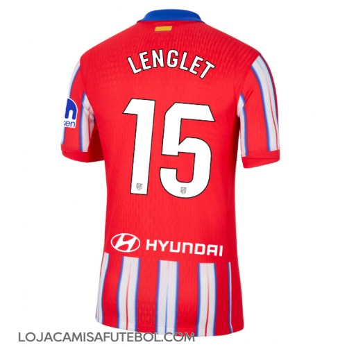 Camisa de Futebol Atletico Madrid Clement Lenglet #15 Equipamento Principal 2024-25 Manga Curta